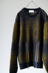 【TAUPE】"GRADATION ZIP CREW KNIT"